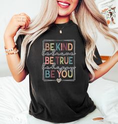 Be Kind Shirt Be Kind Be Brave Be True Be Happy Be You Shirt - Etsy Planet Shirt, Recycled Shirts, Funny Pregnancy Shirts, Pregnancy Reveal Shirt, Pregnancy Humor, Kindness Shirts, Pregnancy Shirts, Team Shirts, Save The Planet