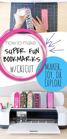 how to make super fun bookmarks with the crict joy or explore machine