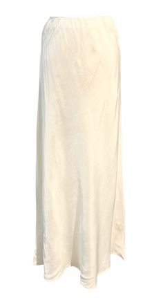 Sateside Apparel Stateside | Viscose Satin Midi Skirt in Cream Relaxed Elegance, Satin Midi Skirt, Blowout Sale, Natural Fabrics, Large White, Shop Earrings, All Natural, Midi Skirt, Women Wear