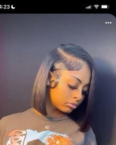 Bob With Side Part Black Women, Bob With Deep Side Part For Black Women, Side Part Bob Weave Curls Black Women, Side Part Bob Sew In, Qw Bob Side Part Black Women, Side Part Bob Black Women Wig, Bob Wig Install Middle Part, Quick Weave Bob With Leave Out, Side Part Bob Black Women Curls