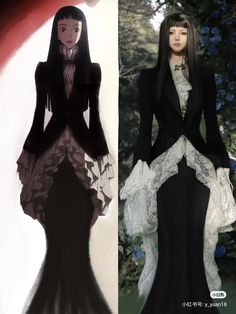 Paradise Kiss Dress, Vampire Clothes Women, Good Poses For Pictures, Cosplay Aesthetic, Vestidos Anime, Paradise Kiss, Random Items