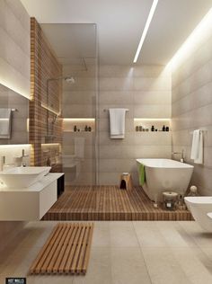 an image of a bathroom that is on the twitter account for interior design follow us