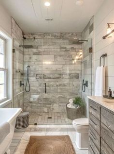 Rustic Spa Bathroom Ideas, Farmhouse Bathroom Remodel Ideas, Utah Landscaping, Luxury On A Budget, Rustic Bathroom Remodel, Affordable Farmhouse, Master Baths, Farmhouse Bathroom Ideas, Farmhouse Bathroom Remodel