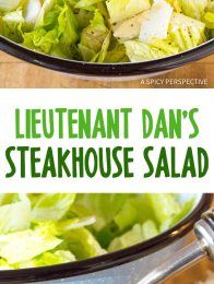 lettuce dan's steakhouse salad is shown in two separate pans