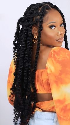 Big Twist Braids Hairstyles, Twist Braids Hairstyles, Fluffy Afro, Hairstyles Crochet, Texture Hair, Braided Hairstyles For Black Women Cornrows