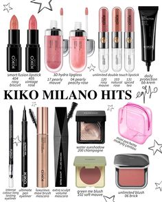 Kiko Milano Best Products, Best Kiko Products, Kiko Milano Lip Combo, Kiko Makeup Products, Kiko Lip Combo, Kiko Milano Aesthetic, Kiko Products, Makeup Kiko, Lip Combos