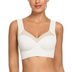 PRICES MAY VARY. ✨✦ Seamless Wirefree Comfortable Everyday Bras ✦ -- WOWENY Daily Basic Bras Made By Advanced Adhesion Tech For Seamless Effect, More Flat And Gentle To Sensitive Skin. No Wire Seamless Comfy Bra For Women, Thin Soft And Lightweight, Genuine Zero Feeling Bra, Just Like Wearing Nothing At All! High Elastic Wireless Comfort Bra Perfectly Fits Most Of Body Shapes And Provides Max Comfort And Freedom Of Movement ✨✦ Back Smoothing Comfy Cotton Sleep Bra Bralette ✦ -- Soft Seamless Sle Wireless Bra, Push Up, Sleep, Mesh, Plus Size, Bra, For Women, Lace