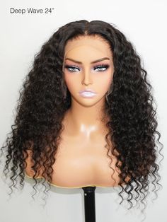 Water Wave Style Parting Max 11A Grade Raw Hair Tiny Knots 13x6 Swiss HD Lace Frontal Deep Wave Wig featuring pre-bleached knots & pre-plucked hairline for super natural look Embrace the luxurious volume and texture of the Parting Max 11A Grade Raw Hair Tiny Knots 13x6 Swiss HD Lace Frontal Wig in a beautiful Deep Wave Style. With Pre-Plucked and Pre-Bleached Knots, this wig offers a seamless, natural hairline. The Parting Max feature allows for versatile styling, while the 180% density ensures Brazilian Loose Wave, Luxurious Hair, Mother Of The Bride Dresses Long, Hd Lace Frontal, Wave Wig, Raw Hair, Hair Density, Hair Fashion, Frontal Wig