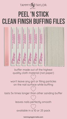 tammy taylor nails buffer file nail buffer disposable high-quality nail file top rated nail file buffing file professional nail tech nail lover at-home nails diy nails Nails Diy, Nail Buffer, Professional Nails, Nail File, Nail Tech, Diy Nails