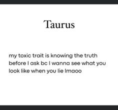 the words taurus are written in black and white on a page with an image of a