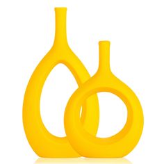 PRICES MAY VARY. 【Hollow Elliptical Vases】The of Yellow Ceramic Vase is the characteristic of modern decoration,Minimalism Art Decorations for your Home. Simple Style with Special Geometric modeling fit for most home decor collection. Work great with your exotic houseplants, florals, beautiful bouquet. Perfect coordinate with your other shelf decor, floor table decorations, fireplace décor and entry table décor 【Yellow Decor Vase】Decorative Vase for flowers, Perfect indoor accents, Add so much w Mid Century Modern Centerpiece, Yellow Things, Mustard Yellow Decor, Yellow Bathroom Decor, Yellow Centerpieces, Yellow Decor Living Room, Yellow Bedroom Decor, Yellow Kitchen Decor, Entry Table Decor