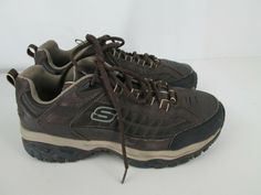 Skechers Energy DownForce Sneakers Sz 8.5 EW SN 50172 Brown Wide Shoes  Type:  Sneakers Shoes  Condition:  Good  Please review photos for Cosmetic Details Secondhand saves! Thanks for shopping sustainably and helping the planet. In general, our pre-owned footwear is graded according to the following scale: Mint/Near-Mint - Like-new. No notable flaws. Appears new. (9-10) Excellent - Nearly like-new. Few flaws. Appears new or worn once. (8-9) Very good - Minimal notable wear. Few flaws. Appears ge Worn Sneakers, Wide Sneakers, Brown Sneakers, Wide Shoes, Sketchers Sneakers, Types Of Shoes, Like New, Shoes Sneakers, Sneakers