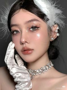 Ballet Makeup, Rhinestone Makeup, Before And After Pics, Chinese Makeup, Princess Makeup, Flower Knows, Photoshoot Makeup