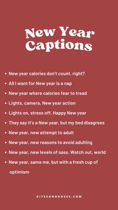 Looking for new year captions? Here are the quotes and sayings for your next fresh start photo. New Year Captions, New Year Quotes, Caption For Yourself, Quotes About New Year, Captions For Instagram, Kites, Fresh Start, All I Want, Instagram Captions