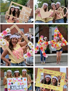 FLOWER POWER ☘ KD ☘ Quinnipiac! Flower Power Birthday Party Ideas, Flower Power Party Decorations, Flower Power Costume, Flower Power Theme, Flower Power Birthday Party, Flower Power Party, Stall Decorations, Hippie Birthday Party