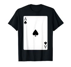 a black and white ace playing card t - shirt