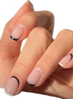 Permanente Make-up, Manicure Designs, Nails Art Designs, Minimal Nails, Beauty Tricks, Soft Nails, Black Nail, Neutral Nails, Minimalist Nails