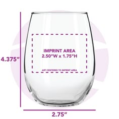 a wine glass is shown with measurements for it