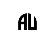 black and white logo with the letter'a '