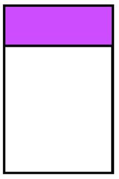 a white and purple rectangle with black border