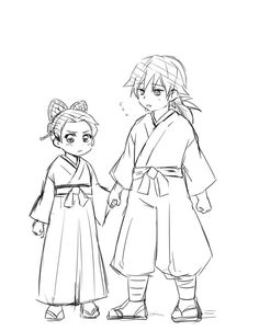 two people in kimonos holding hands