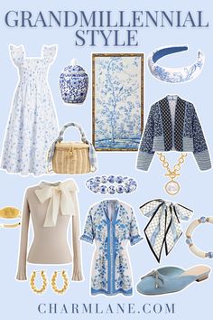 Love the grandmillennial aesthetic and all things blue and white? This Amazon gift guide is the ultimate gift guide for the blue and white lover. Read the full guide on CharmLane.com Grandmillennial Aesthetic, Grandmillennial Home, All Things Blue, Chinoiserie Prints, Blue And White Decor, Grandmillenial Style, Chintz Fabric, Millennials Fashion