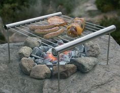 an outdoor travel camping grill is on sale for $ 29 95