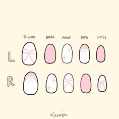 Kawaii Nail Designs Easy, Nail Idea Template, Drawn Nail Designs, Nails Design Drawing, Nails To Do At Home Easy, Nail Inspo Drawing, Nail Outline, Easy Nail Inspo For Beginners, Nail Template Free Printable