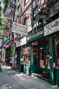 the outside of a restaurant called madiff's in new york city, ny