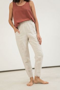 Clyde Work Pant in Midweight Linen Oufits Casual, Linen Fashion, Winter Trends, Linen Clothes, Mom Style, Spring Summer Outfits, Ethical Fashion, Tulum, Get Dressed