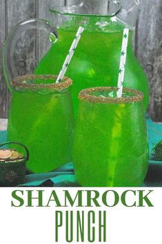 green drinks for st patrick's day with text overlay that reads, green drinks for st patrick's day