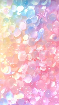 an abstract background with lots of bubbles in pastel colors