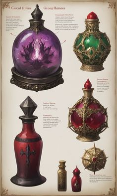 an image of different types of vases on display in a museum brochure