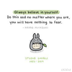 a cartoon character with the words, always believe in yourself do this and no matter where you