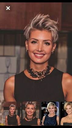 Haircut Funky Short Hair, Popular Short Hairstyles, Short Hair Trends, Short Grey Hair, Edgy Short Hair, Sassy Hair, Girl Haircuts, Penteado Cabelo Curto, Short Pixie Haircuts