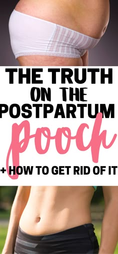 the truth on the postparum pooch - how to get rid of it