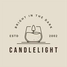 the candlelight logo for bright in the dark