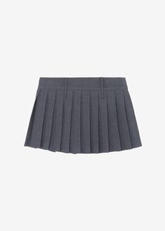 Estimated Delivery: September-October 2023 Color: Dark Grey Melange Heavyweight wool blend fabric Slim fit Mini length Pleated detailing throughout Double belt loops Lined 53% Tencel 25% Rayon 20% Wool 2% Spandex Dry Clean By The Frankie Shop. Imported *Belts are not included with skirt; used for styling purposes only Elegant Fitted Skort With Belt Loops, Fitted Pleated Flared Skirt With Belt Loops, Classic Fitted Mini Skirt With Belt Loops, Fitted Pleated Skirt With Belt Loops For Fall, Fitted Skirt With Belt Loops For Office, Fitted Office Skirt With Belt Loops, Chic Fitted Pleated Skirt With Belt Loops, Chic Wool Pleated Skirt Bottoms, Chic Wool Pleated Skirt