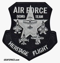 an air force patch with fighter jets on it