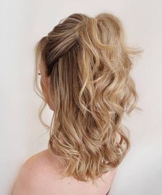 60 Trendiest Updos for Medium Length Hair Med Length Hairdos, Wedding Styles Medium Length Hair, Boho Hairstyles For Shoulder Length Hair, Bridesmaid Hairstyle Shoulder Length, Partial Updo For Medium Length Hair, Medium Length Hair Styles Homecoming, Formal Hair Ideas Down Medium Length, Half Up Half Down Bridesmaid Hair Short Medium Lengths, Wedding Hair Blonde Mid Length