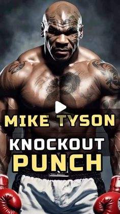 mike tyson's knockout punch is featured in this ad for the boxing game