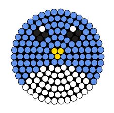 an image of a blue bird made out of circles