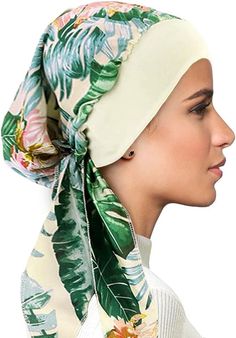 PRICES MAY VARY. Bamboo Viscose Fabric--natural,lightweight and stretchy,Soft like silk and smooth like milk,make sensitive scalp cool in summer and warm NOT HOT in winter. chemo headwear for women:The turban provides total head coverage (Head circumference about: 55-60 cm /21.65-23.62 inches), perfect for women undergoing hair loss due to chemotherapy treatments, Alopecia or other medically related hair loss. It is made specifically to be worn by women who have little to no hair.DIY many tie wa Head Scarfs For Bald Women, Silky Soft Hair, Chemo Gifts, Chemo Headwear, Hair Diy, Hair Turban, Bald Hair, Bald Women, Sensitive Scalp