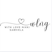 the logo for loving with love niki garriela