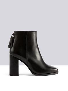 Starling black leather block heel ankle boots Ladies Ankle Boots, Block Heel Ankle Boots, Black Leather Ankle Boots, Leather Block Heels