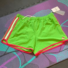 Intense Green And Fresh Pink Excellent Condition Women’s Running Adidas Climalite Has Underwear Lining Inside Tie Waistband Adidas Athleisure Activewear For Summer, Green Running Shorts For Summer, Green Athletic Shorts For Summer Running, Adidas Casual Athletic Shorts With Go-dry Technology, Adidas Casual Athletic Shorts With Go-dry, Adidas Summer Sportswear Shorts, Adidas Sportswear Shorts For Summer, Adidas Green Sportswear Activewear, Pink Summer Activewear For Sports