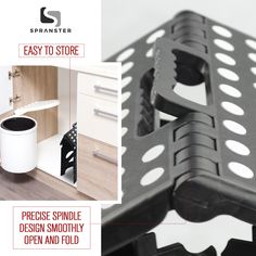 the instructions for how to use an easy to store shelf in your home or office