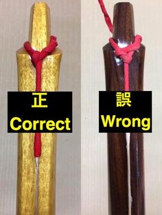 three different types of wooden objects with words in chinese and english on the front side