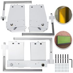 an image of the parts needed to make a door frame for a house or office