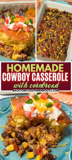 homemade cowboy casserole with canned salsa